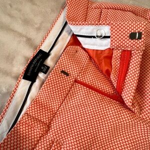 Cute orange and white dress pants